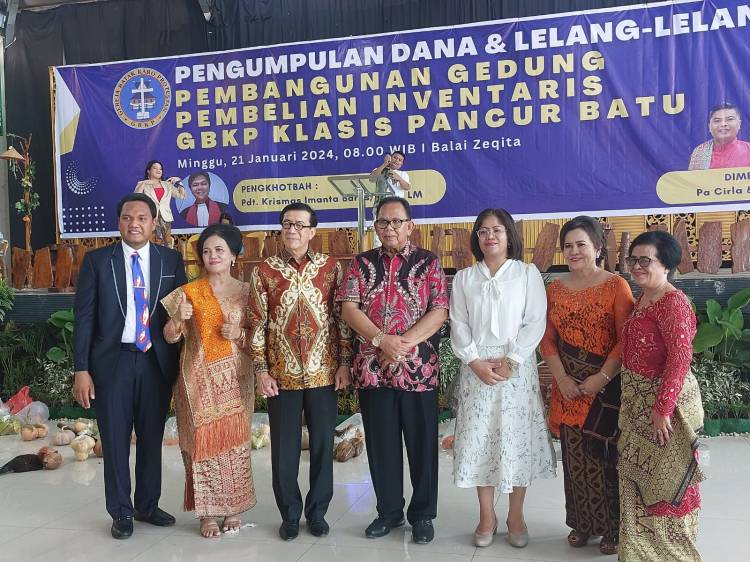 Panitia Pembangunan Klasis Pancur Batu Doakan Dr Badikenita Sitepu Kembali Jadi DPD RI