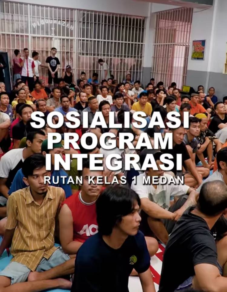 Sosialisasi program integrasi PB,CB, bagi warga binaan rutan I Medan