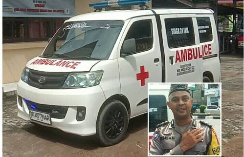 Personel Bhabinkamtibmas Polres Labuhanbatu Aiptu Ikhsan, Sediakan Mobil Ambulance Gratis Untuk Warga