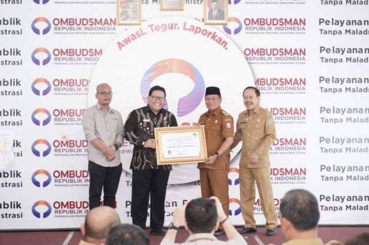 Pemkot Tanjung Balai Raih Predikat Zona Hijau Dari Ombudsman