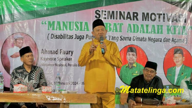 Seminar Motivasi di Tanjung Pura, Syah Afandin Sampaikan 3 Kunci Keselamatan