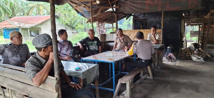 Gelar Cooling Sistem di Desa Ulu Mahuam Ini Sejumlah Pesan yang Disampaikan Polres Labusel
