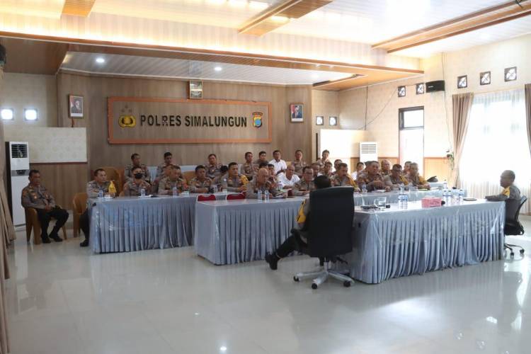 Kapolres Simalungun Pimpin Analisa Evaluasi Kamtibmas Minggu Ketiga