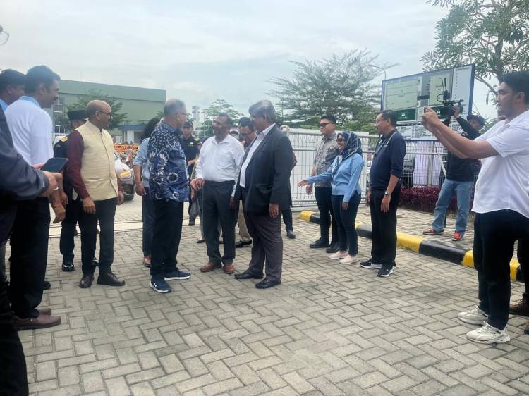 Polres Simalungun Jaga Ketat, Kunjungan Duta Besar India, Pabrik Sabun Veda-3 Resmi Beroperasi