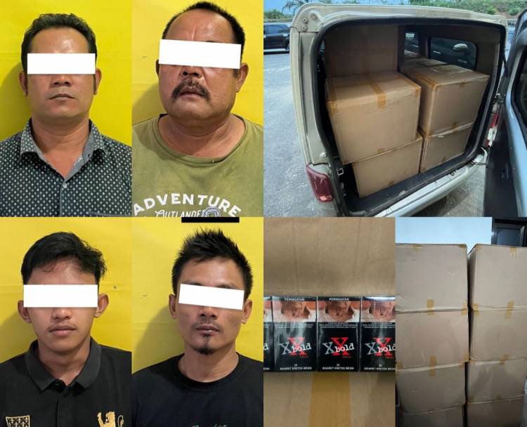 Polres Labusel Bongkar Sindikat Rokok Pita Cukai Palsu, 4 Pelaku Ditangkap