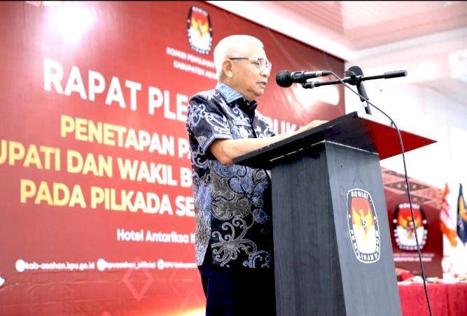 KPU Tetapkan Paslon Bupati Dan Wakil Bupati Asahan Terpilih 2025