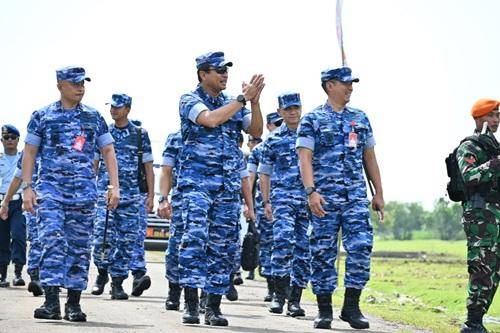 Danlanud Sultan Hasanuddin Dampingi Kasau Ground Breaking Satrad Takalar