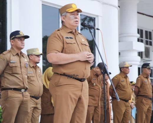 Apel Gabungan Dilingkup Pemkab Asahan Dipimpin Sekdakab