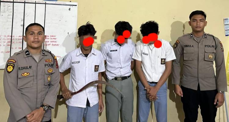 Respon Sigap Patroli Polisi di Medan, Tangkap Pelajar Bersajam Tawuran