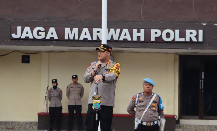 Kombes Pol Anhar Arlia Rangkuti Pimpin Apel Terakhir sebagai Wakapolrestabes Medan
