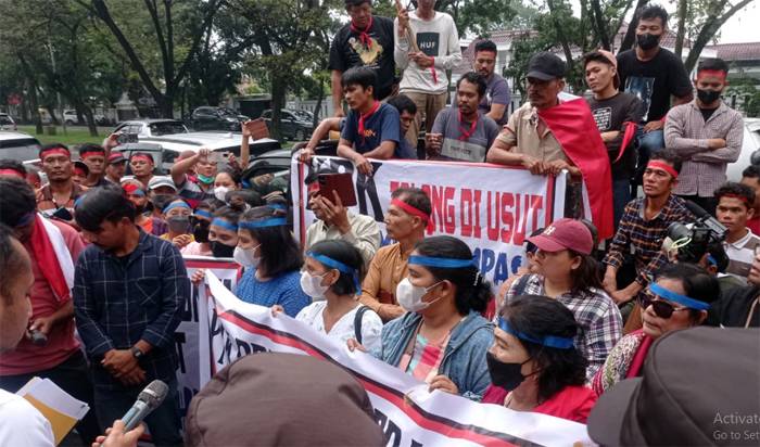 Puluhan Warga Taput Demo di Kejati Sumut, Kasi Penkum : Kejaksaan Dalam Hal Ini Hanya Memberikan Pendapat Hukum