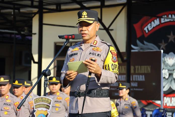 37 Personel Polres Tebingtinggi Naik Pangkat