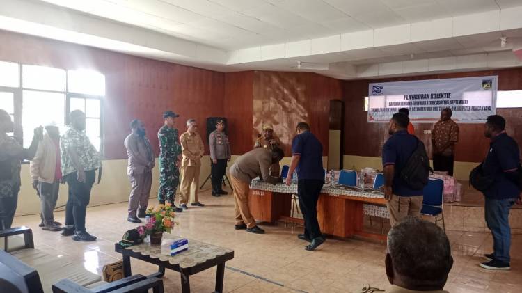 Kodim 1714/PJ Kawal Penyaluran BLT di Kab. Puncak Jaya