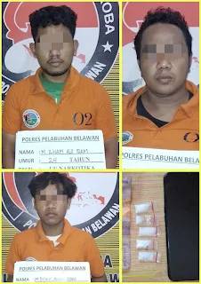Polres Pelabuhan Belawan Gerebek Sarang Narkoba