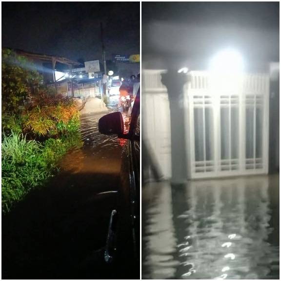 Banjir Kembali Rendam Jalan dan  Rumah Warga Kawasan Tembung