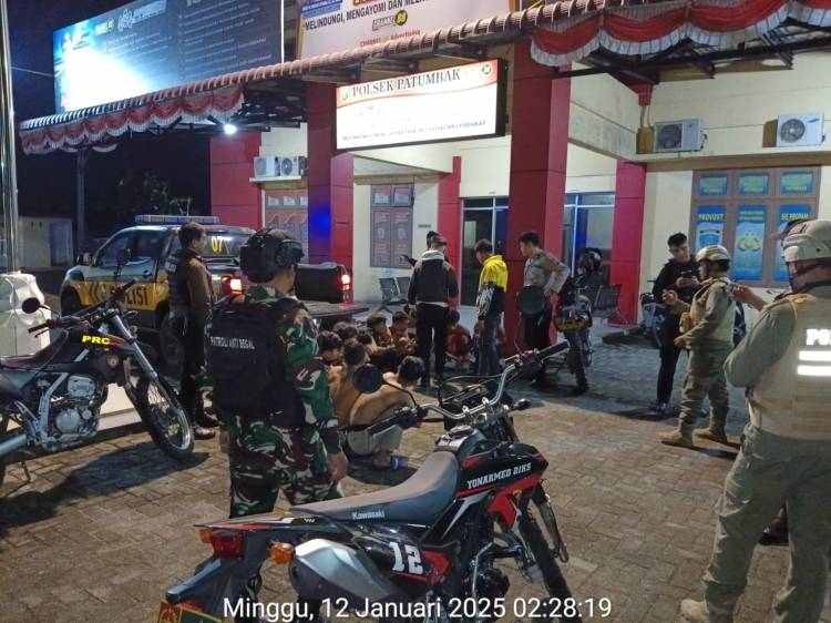 11 Remaja Bersajam Diamankan di Medan Amplas