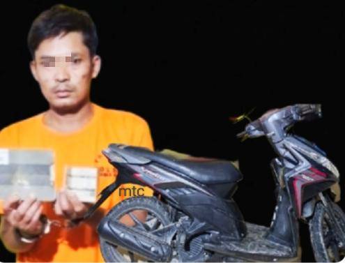Satu Dari Tiga Tersangka Pencurian Sepeda Motor Diamankan Reskrim Polsek Bandar Pulau Asaha