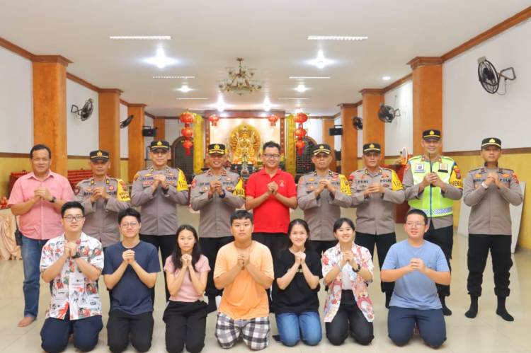 Wakapolres Tebingtinggi Pimpin Pengecekan Pengamanan Ibadah Malam Imlek