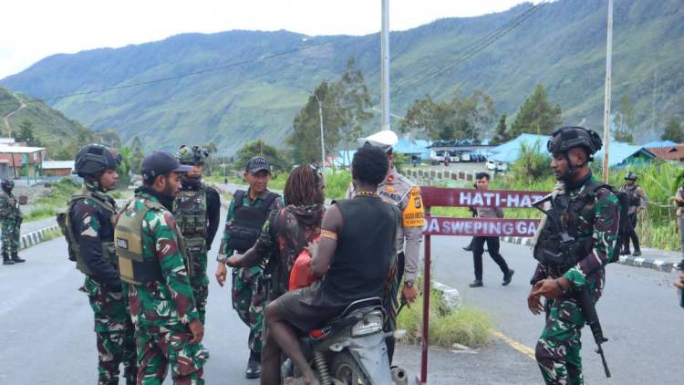 Jelang Putusan MK, Kodim 1714/PJ Intensifkan Sweping Gabungan