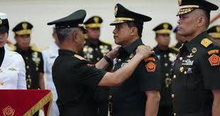 Kasum TNI Terima Laporan Korps Kenaikan Pangkat 97 Perwira Tinggi TNI dan Sertijab