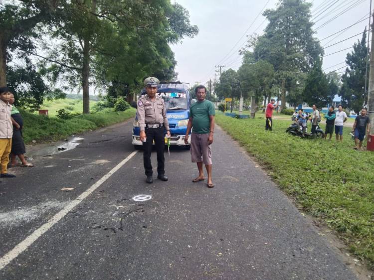 Unit Gakkum Sat Lantas Polres Simalungun Gercep Tangani Kecelakaan Maut di Jalur Lintas Sumatera