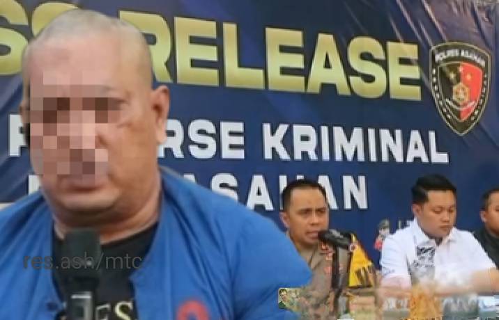 Conferency Pers Kapolres Asahan Tentang Perkara Penipuan