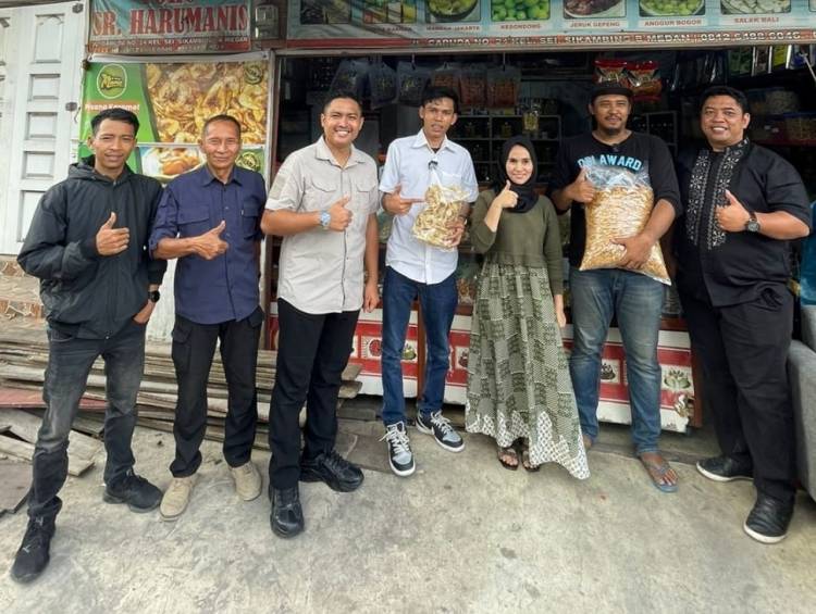 DPD Gerindra Sumut Peduli UMKM dengan Turun Langsung Kelapangan