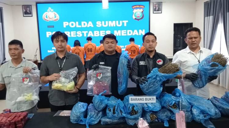 Sindikat Pengedar 46 Kg Ganja Diringkus