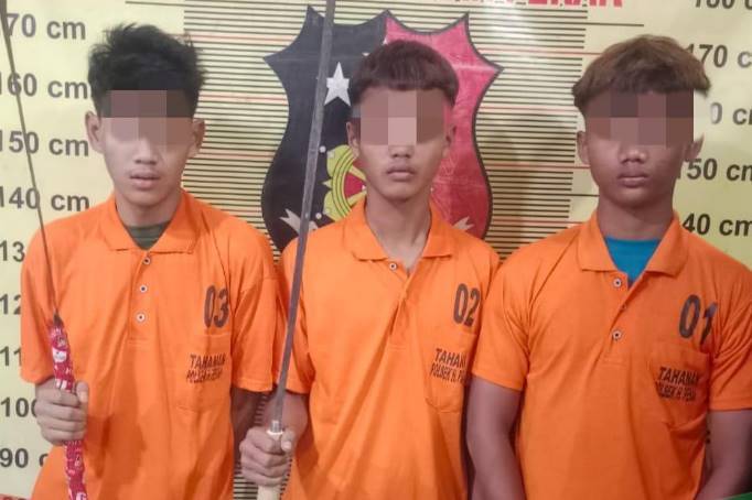 Tiga Begal Dibekuk Polsek Hamparan Perak