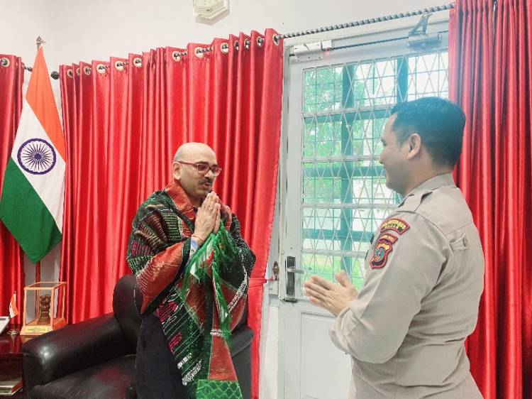 Konsulat Apresiasi Kapolrestabes Medan  Pengamanan  HUT India ke-76