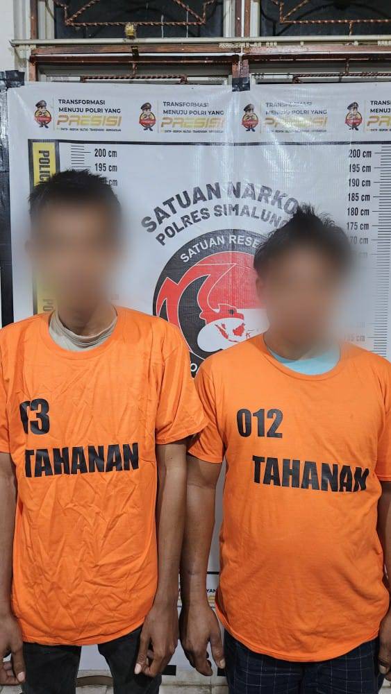 Sat Narkoba Polres Simalungun  Bekuk Dua Tersangka Sabu