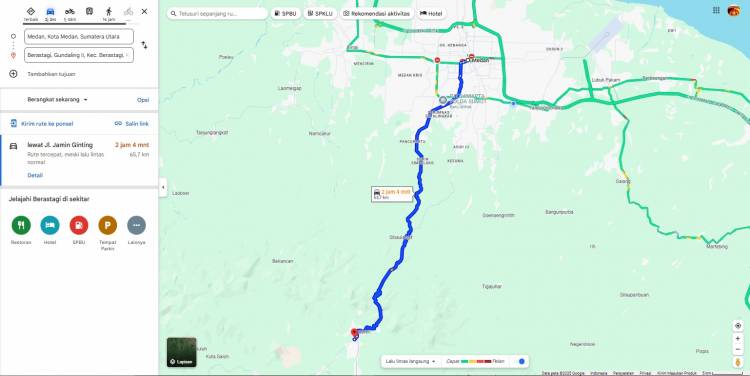 Libur Panjang, Pantauan Command Center Polda Sumut: Jalur Medan-Berastagi Lancar