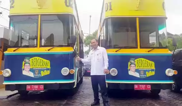 Paman Birin Launching Bus Wisata Kalsel Tepat di HPN 2020 
