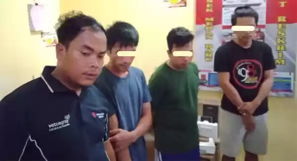 Belinya Patungan, 4 Orang Ini Terciduk Saat Pesta Sabu