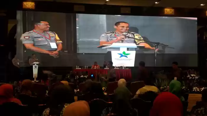 Bripka Hadi Menjadi Narsum di Acara Rakornas Perpustakaan