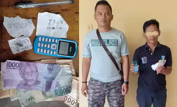 Lagi Serius Rekap Pesanan,  Jurtul Togel Ini Ditangkap Polisi