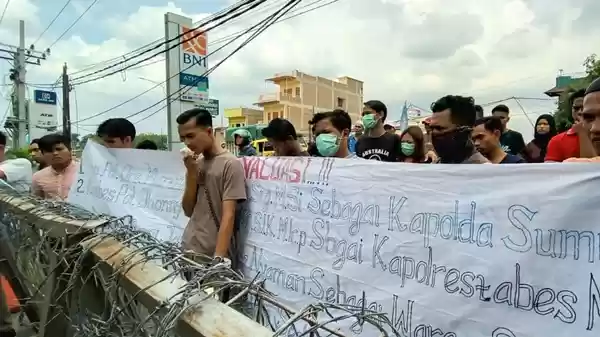 Kasus Begal Marak, AMP Sumut Demo Poldasu