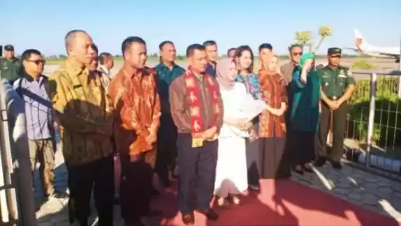 Danrem 032/Wbr Sambut Kedatangan Wakasad di BIM