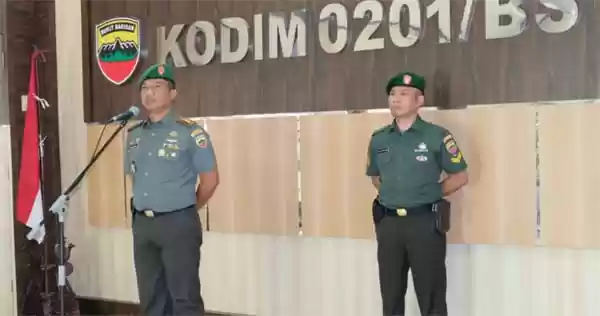 Dandim 0201/BS Pimpin Korps Raport 3 Perwira