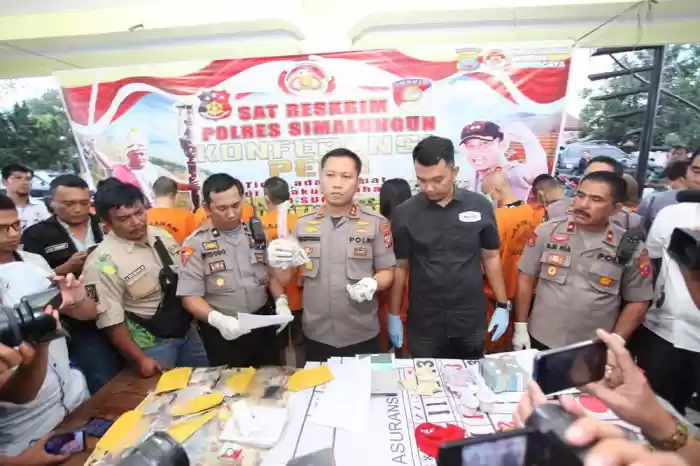 Dalam Kurun Waktu Dua Bulan  Polres Simalungun Ungkap 16 Kasus Judi Togel