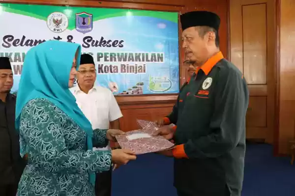 Pelantikan Pengurus Perwakilan Badan Wakaf Indonesia kota Binjai