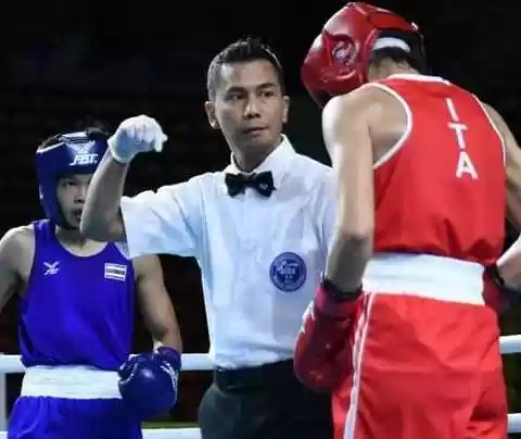 Boy Pohan Jadi Wasit/Hakim Tinju Pertama Indonesia Memimpin di Olimpiade 