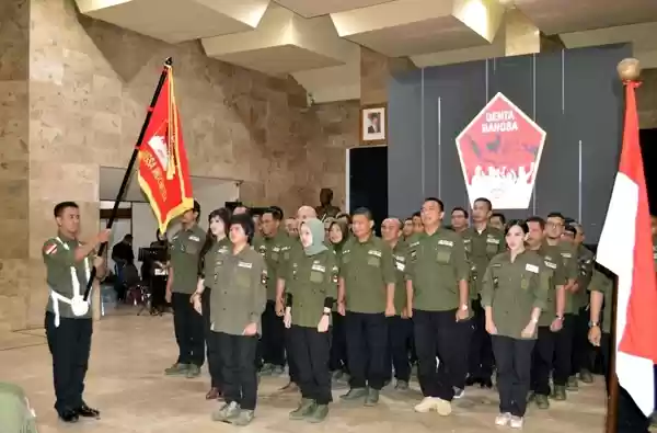 Kapusjarah TNI Lantik 46 Pengurus Komunitas Genta Bangsa 2020-2025