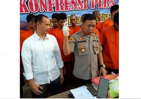 Operasi Antik Toba 2020 Polres Sergai Tembak Pengedar Inex 6587 Butir Seberat 1109