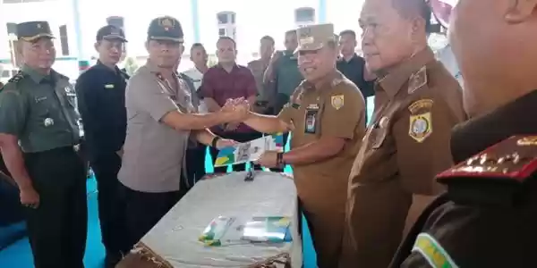 Polres Labuhanbatu Tandatangani NPHD dengan Pemkab Labusel