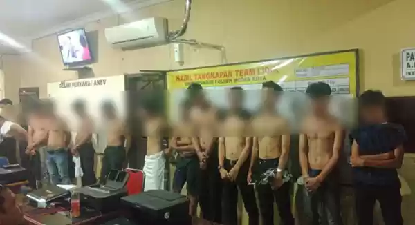 Polsek Medan Kota, Amankan Belasan Kelompok Genk Motor 