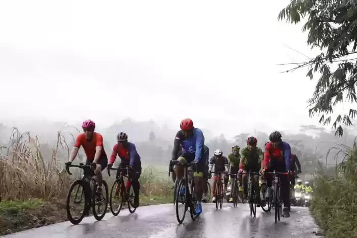 Kapoldasu Martuani Gowes Bersama Pejabat Utama Poldasu