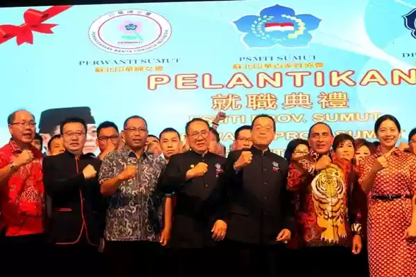 Di Pelantikan PSMTI Sumut, Akhyar Ajak Warga Etnis Tionghoa Cantikkan Medan