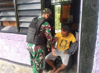 Satgas Yonif 413 Kostrad Wujudkan Masyarakat Perbatasan RI-PNG Sehat Menuju Sejahtera