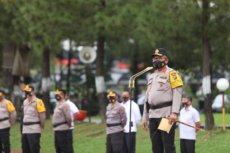 Kapolda Sumut Pimpin Apel kesiapan Bhabinkamtibmas dan Tenaga Kesehatan